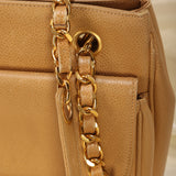 Chanel Caviar Double Sided Turnlock Tote