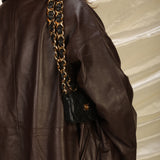 Chanel Lambskin Chunky Chain Mini Crossbody Flap