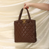 Chanel Caviar XL Logo Tote