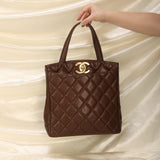 Chanel Caviar XL Logo Tote