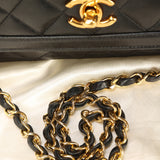 Chanel Lambskin Turnlock Shoulder Bag With Pouch