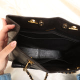 Rare Chanel Mademoiselle Lambskin Turnlock Tote