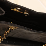 Rare Chanel Mademoiselle Lambskin Turnlock Tote