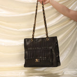 Rare Chanel Mademoiselle Lambskin Turnlock Tote