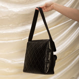 Extremely Rare Chanel Lambskin Double Turnlock Shoulder Bag
