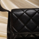 Extremely Rare Chanel Lambskin Double Turnlock Shoulder Bag