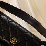 Extremely Rare Chanel Lambskin Double Turnlock Shoulder Bag