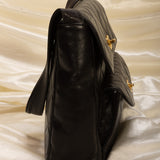 Extremely Rare Chanel Lambskin Double Turnlock Shoulder Bag