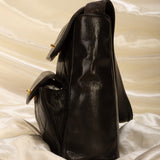 Extremely Rare Chanel Lambskin Double Turnlock Shoulder Bag