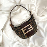 Rare Fendi Zucca Micro Baguette