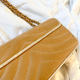 Rare Chanel Lambskin Quilted East West Flap Bag