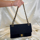 Rare Chanel Jersey Medium Double Flap Bag