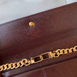 Louis Vuitton Damier Ebene Wallet on Chain