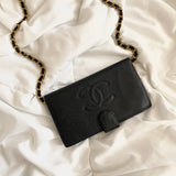 Chanel Caviar Wallet on Chain
