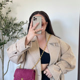 Extremely Rare Chanel Suede Mini Diana Bag