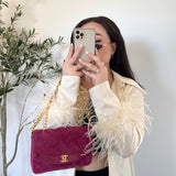 Extremely Rare Chanel Suede Mini Diana Bag