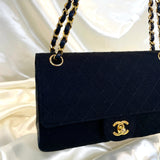 Rare Chanel Jersey Medium Double Flap Bag