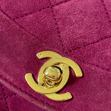 Extremely Rare Chanel Suede Mini Diana Bag