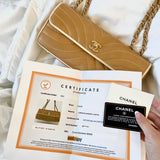 Rare Chanel Lambskin Quilted East West Flap Bag
