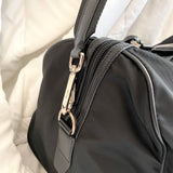 Prada Saffiano Leather and Nylon Duffel Weekender Bag