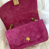 Extremely Rare Chanel Suede Mini Diana Bag