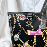 Extremely Rare Gucci Silk Motif Tote