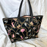 Extremely Rare Gucci Silk Motif Tote