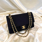 Rare Chanel Jersey Medium Double Flap Bag
