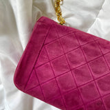 Extremely Rare Chanel Suede Mini Diana Bag