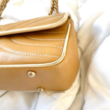 Rare Chanel Lambskin Quilted East West Flap Bag